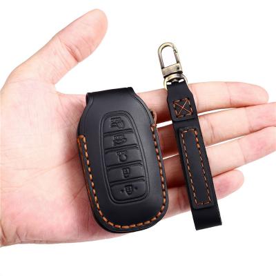 Car Key Case Cover for Hyundai Palisade SEL Veloster Santa Fe Ev Encino Solaris Azera Grandeur Ig Accent key chain Accessories