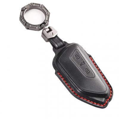 Luxury Leather Car Key Case for Skoda Octavia A8 MK8 2020 2021 Seat Leon Mk4 Cupra Formentor VW Golf 8 GTI GTD R ID3 ID4