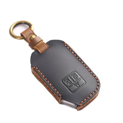 Crazy Horse Leather Car Key Case for Kia Carnival 2021 2022 Sedona Carnival KA4 EX SX LX Fiesta 2023 Car Accessories