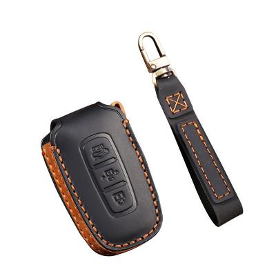 Genuine Leather Car Key Case Cover For Kia Forte Rio 3 K2 K3 K5 Sportage For Hyundai IX35 Sonata 8 Sorento Optima Forte