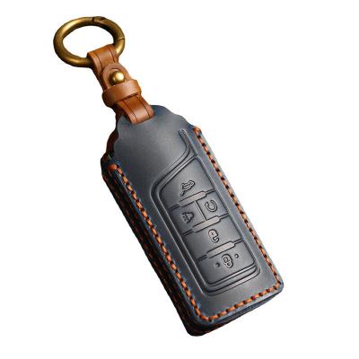  Crazy Horse Leather Car Key Case Cover Fob Shell for GAC Trumpchi GS4 GM8 GA3 GA6 SGS7 GA4 GS5 GS3 Legend GS8