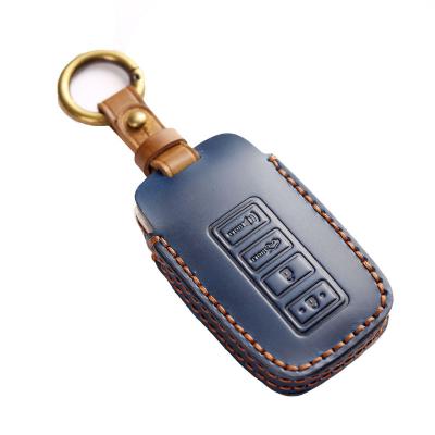 Crazy Horse Leather Car Key Fob Case Cover for Lexus RX350 NX300 Es300h Rx450h GS300 GX470 IS250 ES350 LX570 GX460 Nx300h Is300h 