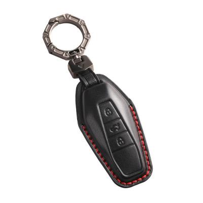 Luxury Leather Car Key Case Cover Fob Shell for Chery ICAR 03 2024 Car Accessories - 副本
