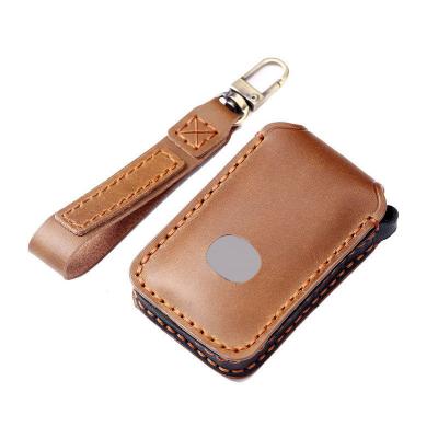 Genuine Leather 3 4 Button Car Key Case Cover Fob Shell for Mazda 3 Alexa CX5 CX8 CX4 2019 2020 Car Accessories - 副本