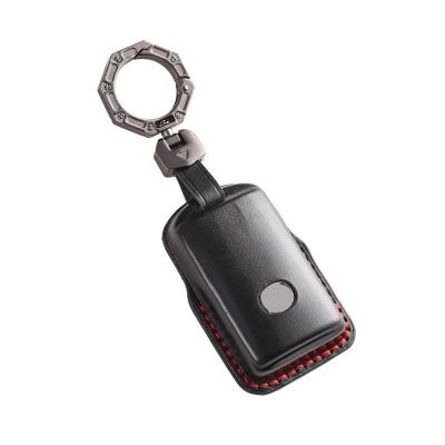 Luxury Leather Car Key Case Cover Fob Shell for Mazda 3 Alexa CX5 CX8 CX4 2019 2020 Car Accessories - 副本