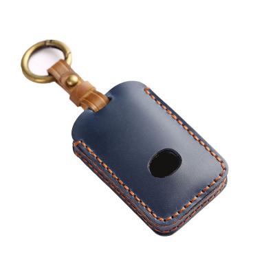 Crazy Horse Leather Car Key Case Cover Fob Shell for Mazda 3 Alexa CX30 CX-4 CX5 CX-5 CX8 CX-8 CX-30 CX9 CX-9  - 副本