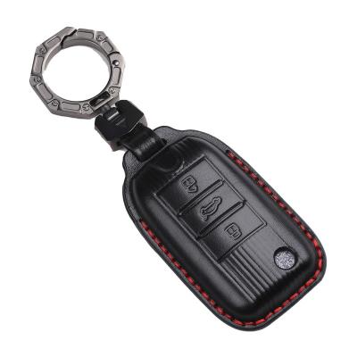 Luxury Leather Car Key Case Cover Fob Shell for Roewe RX5 MG3 MG5 MG6 MG7 MG ZS GT GS 350 360 750  - 副本