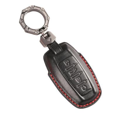Luxury Leather Car Key Case Cover Fob Shell for Great Wall Haval Jolion 2022 H6 H7 H4 H9 F5 F7 F7X F7H H2S GMW Dargo