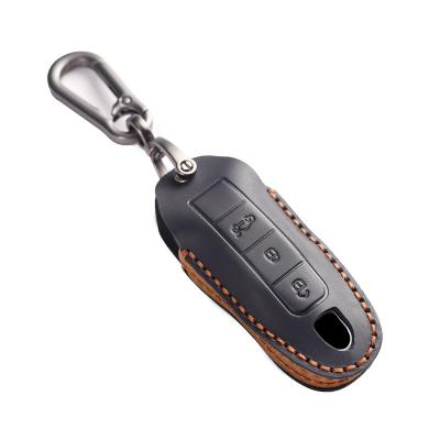 Crazy Horse Leather Car Key Case Cover Fob Shell for Porsche Cayenne 911 996 Macan Panamera Boxster 986 987 981 