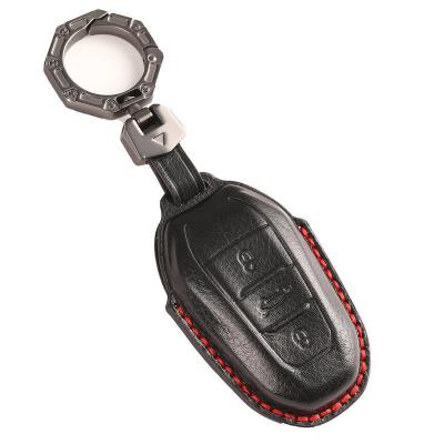 Luxury Leather Car Key Case Cover Fob Shell for Peugeot 3008 308 408 4008 508 5008 2008 Citroen C4 C5 C4L C6 C3-XR Picasso DS3 DS4 DS5