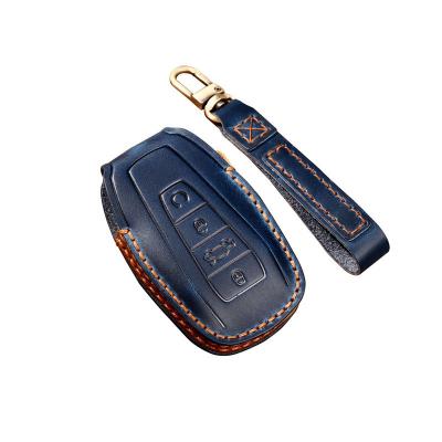 Genuine Leather Car Key Case Cover Fob Shell for Geely Coolray X6 X7 EX7 Emgrand Global Hawk GX7 Geometry C Kulrey Okavango SUV GT GC9 Atlas Boyue NL3 - 副本