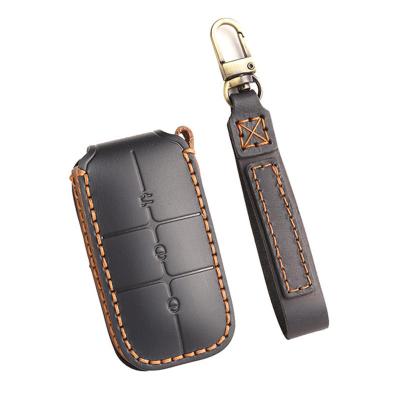 Genuine Leather Car Key Case Cover Fob Shell for 2023 2024 Geely Galaxy L7 L6 Plus Max Car Accessories - 副本