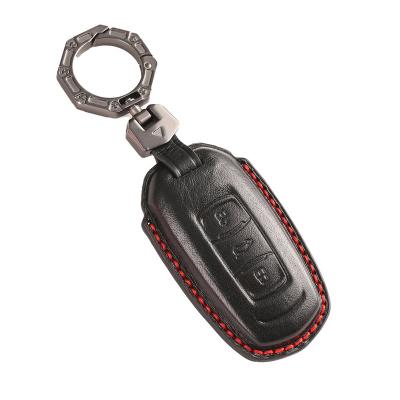 Luxury Leather Car Key Case Cover Fob Shell for Geely Atlas Boyue NL3 EX7 Emgrand X7 EmgrarandX7 SUV GT GC9 