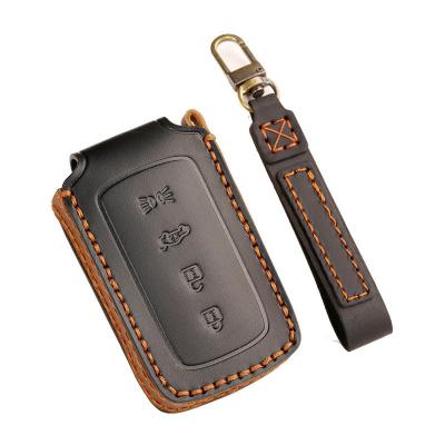 Genuine Leather Car Key Case Cover Fob Shell for Maserati Grega Grecale Levente President Car Accessories